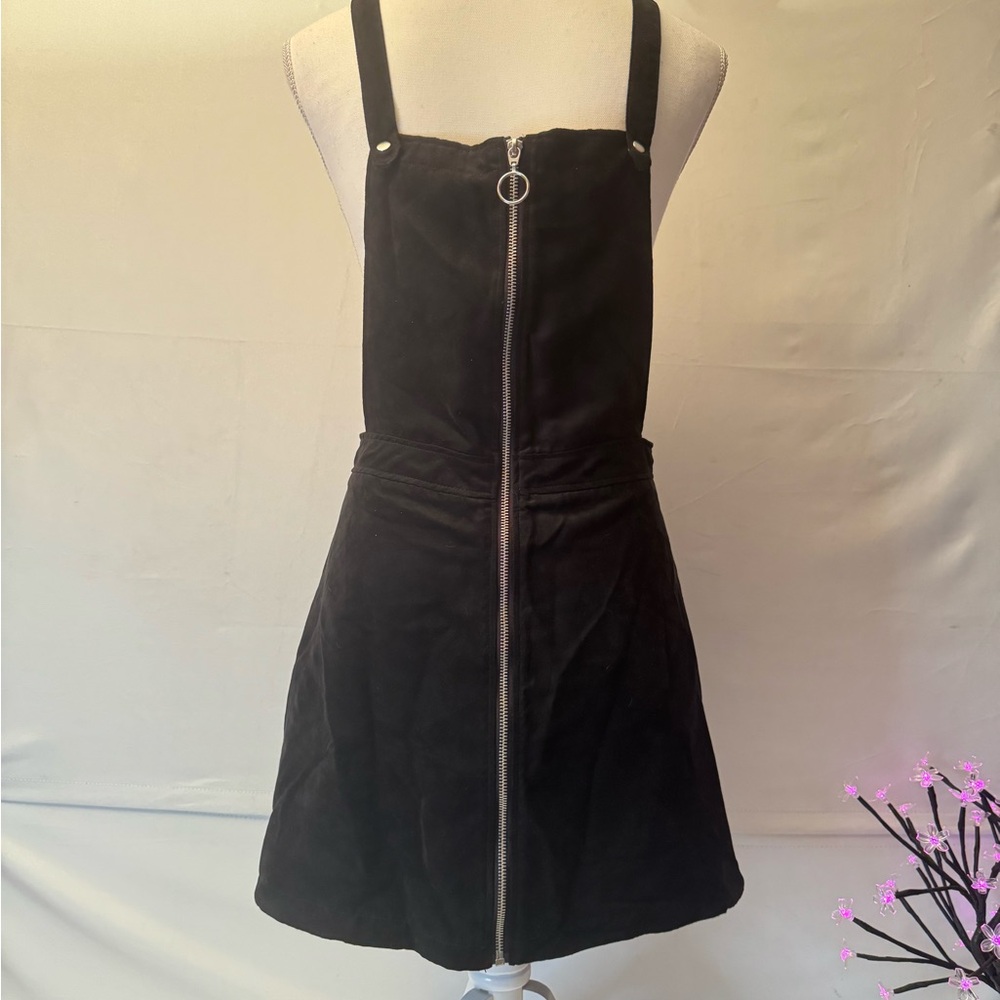 H&M Black Overall Dress with Zipper
